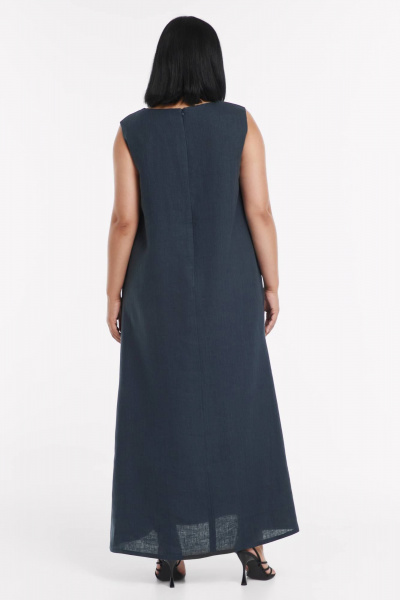 Платье SHLOMO 4-15 темно-синий - фото 3