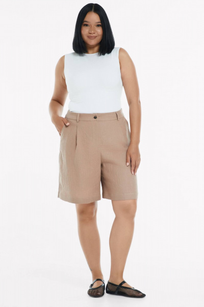 Шорты SHLOMO 5-4 бежевый - фото 3