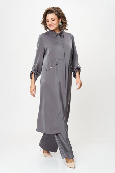 Брюки, туника Koketka i K 1511 серый - фото 9