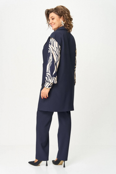 Блуза, брюки, жилет Koketka i K 1313 синий - фото 4