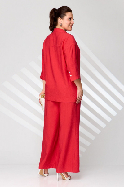 Брюки, жакет, топ Le Collect 482-1 красный - фото 9
