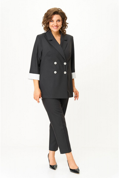 Брюки, жакет VIA-Mod 655 черный - фото 4