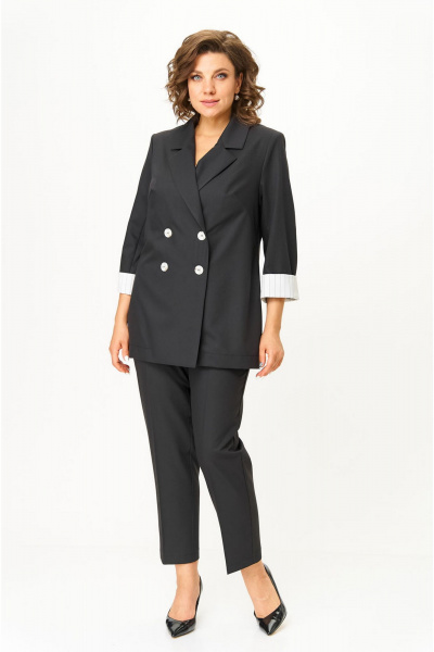 Брюки, жакет VIA-Mod 655 черный - фото 3