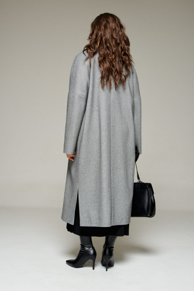 Пальто Beautiful&Free 7021 серый - фото 2