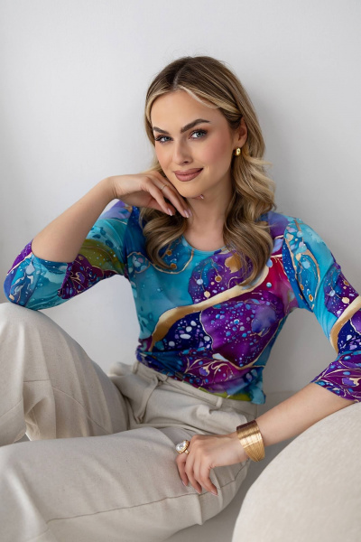 Блуза Nika.PL 010129 морская гавань - фото 3