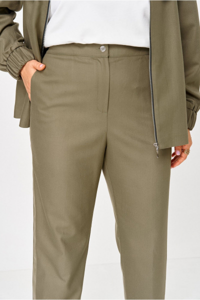 Брюки, жакет DaLi 3727.2 олива - фото 3