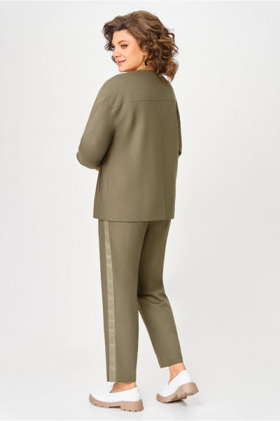 Брюки, жакет DaLi 3727.2 олива - фото 4