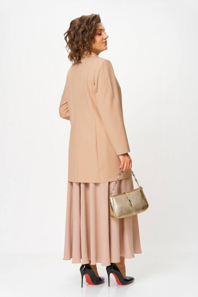 Жакет, юбка Anastasia 1262.2 бежевый - фото 4