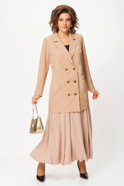 Жакет, юбка Anastasia 1262.2 бежевый - фото 2