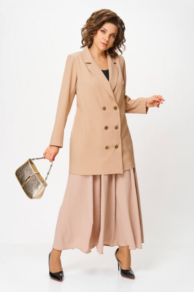 Жакет, юбка Anastasia 1262.2 бежевый - фото 1