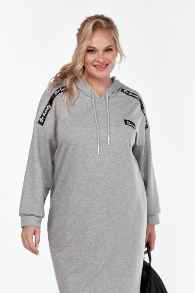 Платье СиБон 0346 серый - фото 3