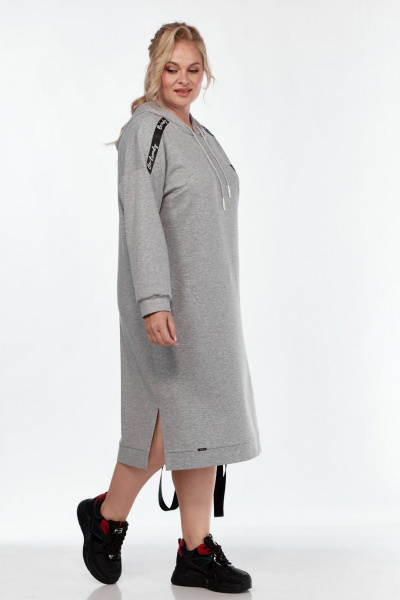 Платье СиБон 0346 серый - фото 2
