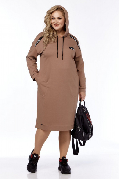 Платье СиБон 0346 кэмел - фото 4