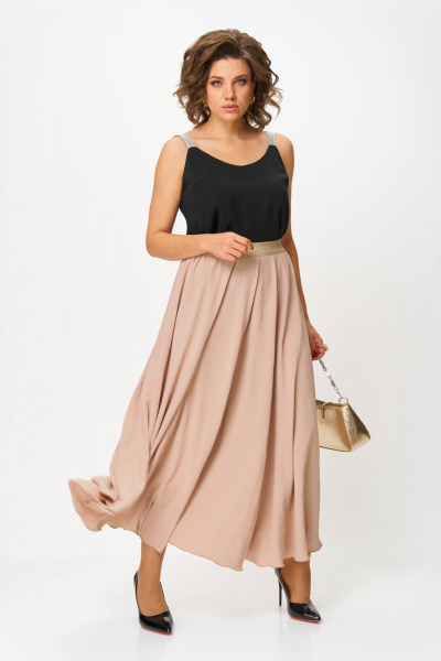 Юбка Anastasia 1263 бежевый - фото 6