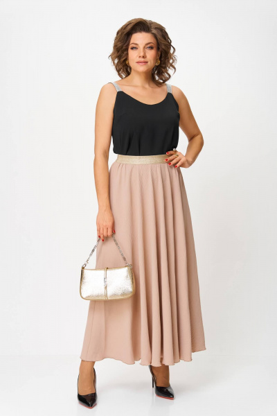 Юбка Anastasia 1263 бежевый - фото 5