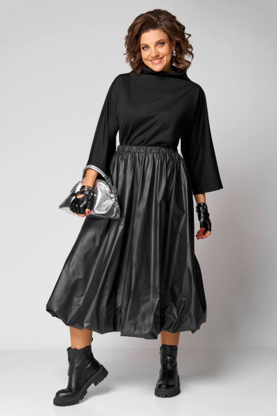 Блуза, юбка Anastasia 1283 черный - фото 7