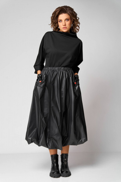 Блуза, юбка Anastasia 1283 черный - фото 5