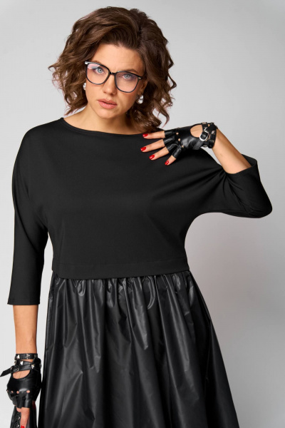 Платье Anastasia 1282 черный - фото 6