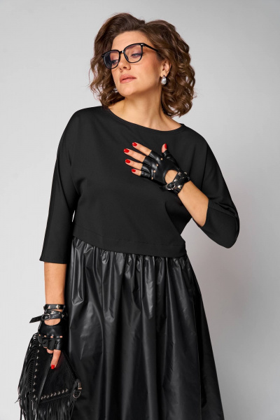 Платье Anastasia 1282 черный - фото 5