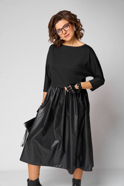 Платье Anastasia 1282 черный - фото 4