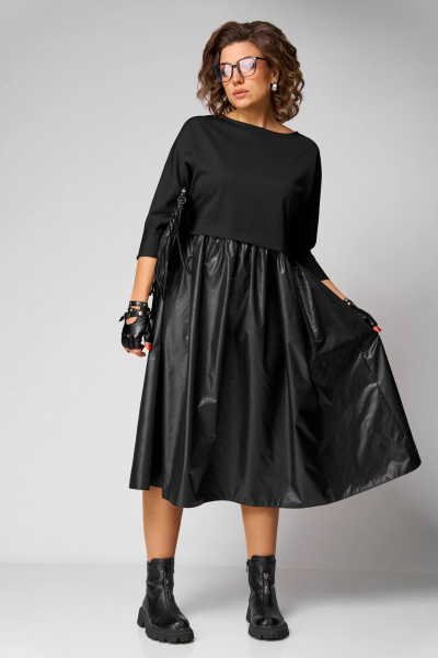 Платье Anastasia 1282 черный - фото 3