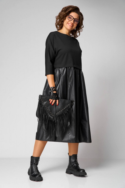 Платье Anastasia 1282 черный - фото 1