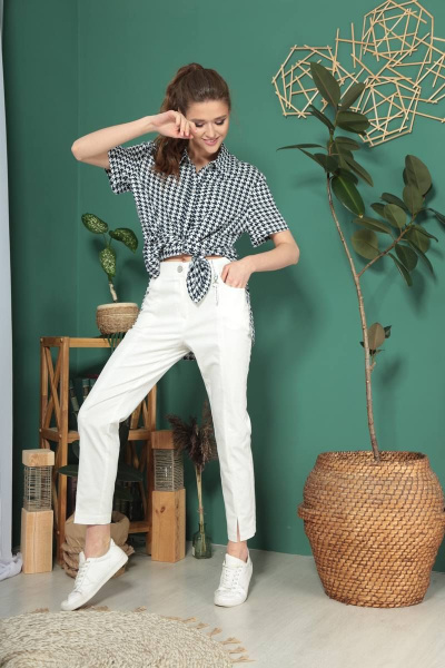 Брюки TAiER 962 молочный - фото 1