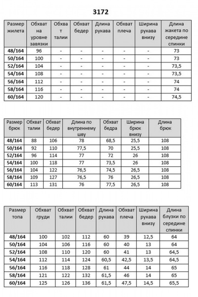 Блуза, брюки, жилет БАГРЯНИЦА 3172 черный_белый - фото 7