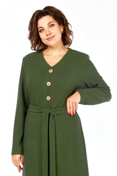 Платье, пояс Элль-стиль 2414 зеленый - фото 13