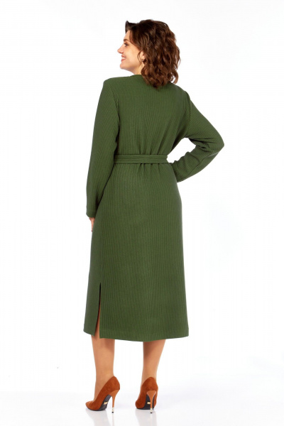 Платье, пояс Элль-стиль 2414 зеленый - фото 5