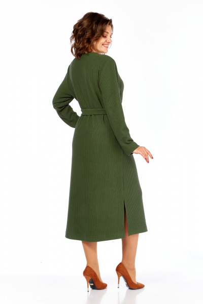 Платье, пояс Элль-стиль 2414 зеленый - фото 4