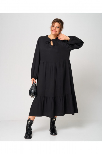 Платье GRATTO 8229 черный - фото 2