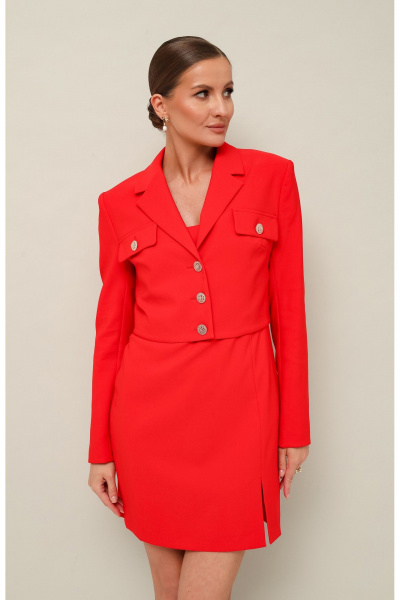 Жакет полуприлегающего силуэта с платьем мини PUR PUR 11-313 - фото 3