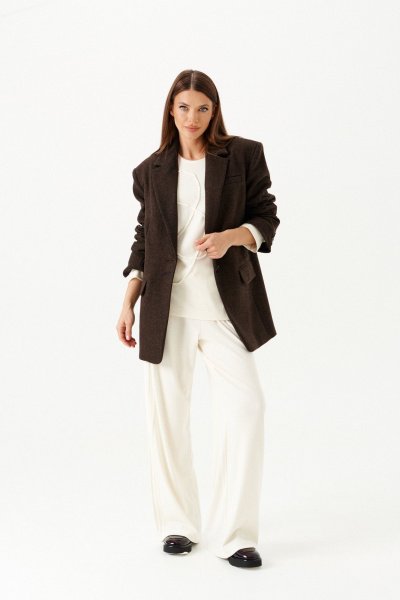 Жакет ELLETTO 3905 коричневый - фото 5