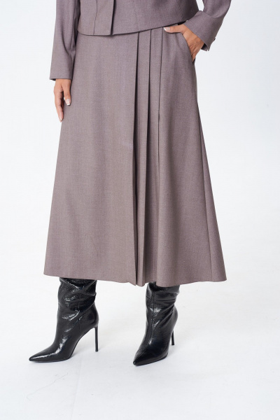 Жакет, юбка TVIN 7871 какао - фото 9