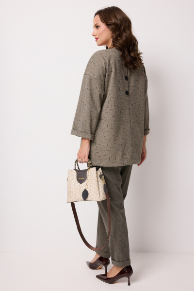 Блуза, брюки Твой имидж 2243 оливковый - фото 6