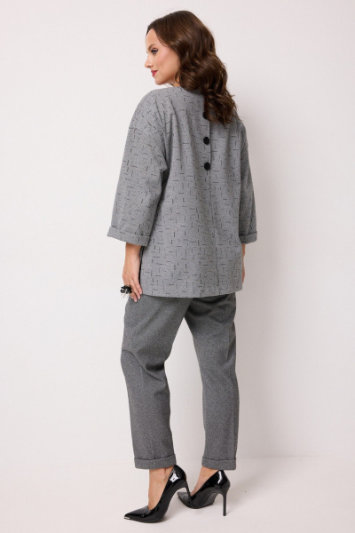 Блуза, брюки Твой имидж 2251 серый - фото 6