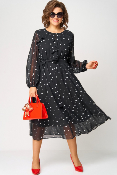 Платье EVA GRANT 7177 горох - фото 8