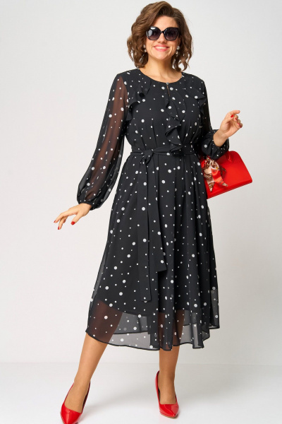 Платье EVA GRANT 7177 горох - фото 2
