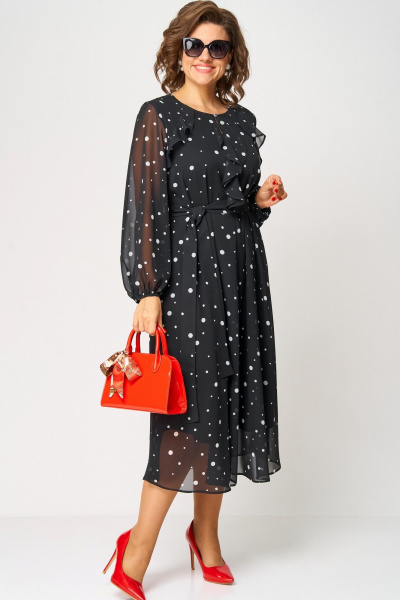 Платье EVA GRANT 7177 горох - фото 4