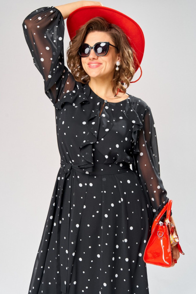 Платье EVA GRANT 7177 горох - фото 3