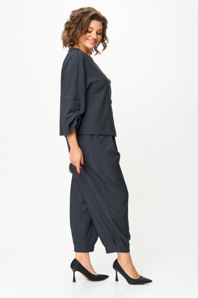 Брюки, жакет Michel chic 1436 темный-графит - фото 4