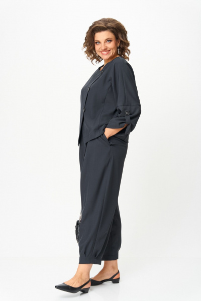Брюки, жакет Michel chic 1436 темный-графит - фото 3
