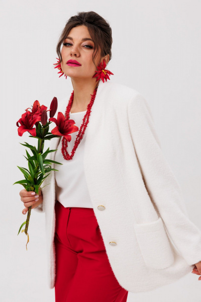 Жакет Anelli 1527 пушистое_облако - фото 7