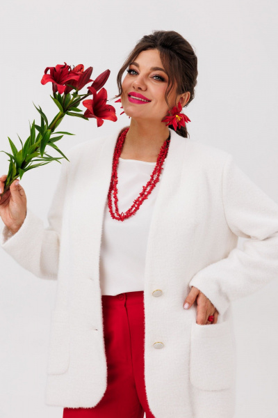 Жакет Anelli 1527 пушистое_облако - фото 6