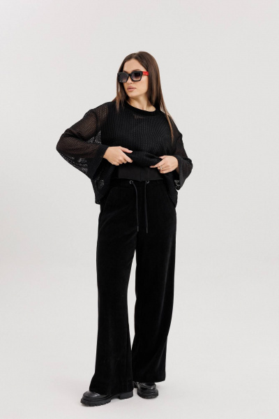 Брюки, джемпер и топ в стиле на каждый день из трикотажа Fantazia Mod 4968/1 - фото 3