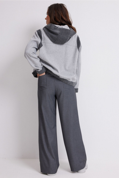 Брюки, бомбер Магия моды 2631 серый - фото 4
