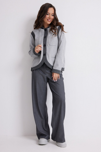Брюки, бомбер Магия моды 2631 серый - фото 1