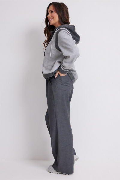 Брюки, бомбер Магия моды 2631 серый - фото 3