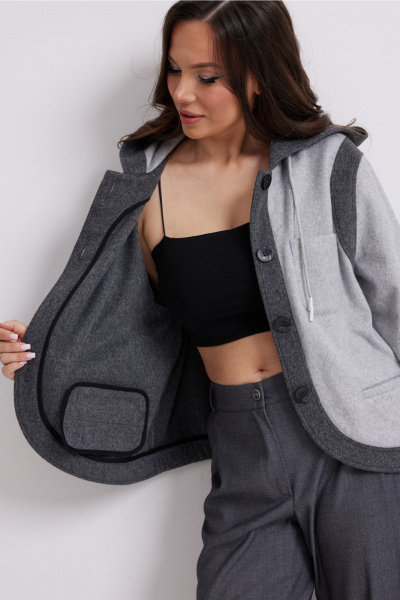 Брюки, бомбер Магия моды 2631 серый - фото 5